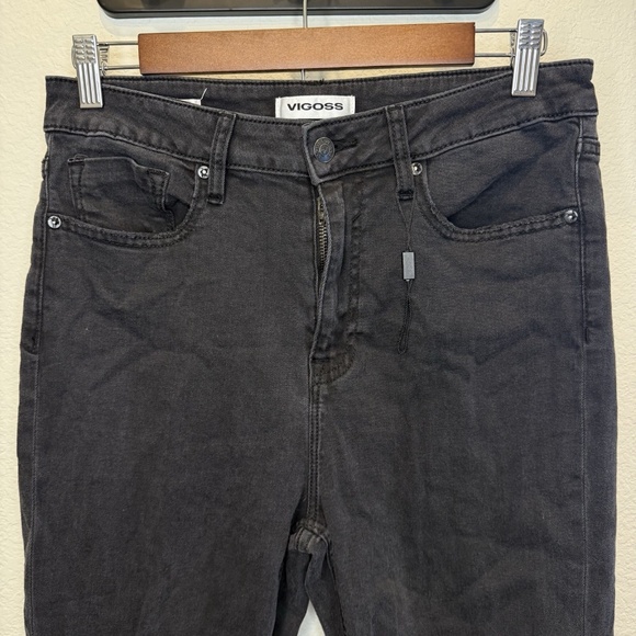 Share VIGOSS ACE STRAIGHT BLACK JEAN PANT SIZE 30 HIGH RISE STRAIGHT LEG Black - Picture 2 of 13
